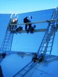 Rose and Laura working on the QUAD dish.JPG